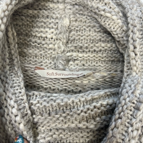 Soft Surroundings Santis Cowl Neck Chunky Sweater - Picture 3 of 6